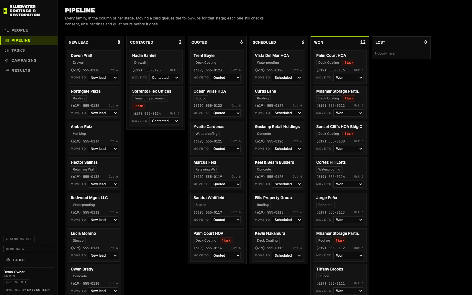 Still image of the Reactivation CRM demo