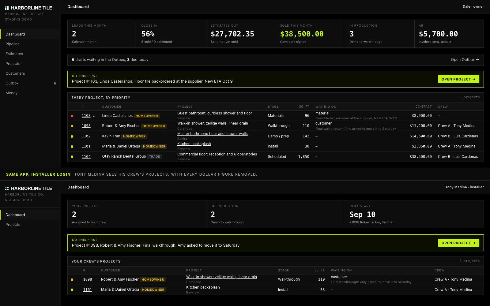 Still image of the Operating system demo