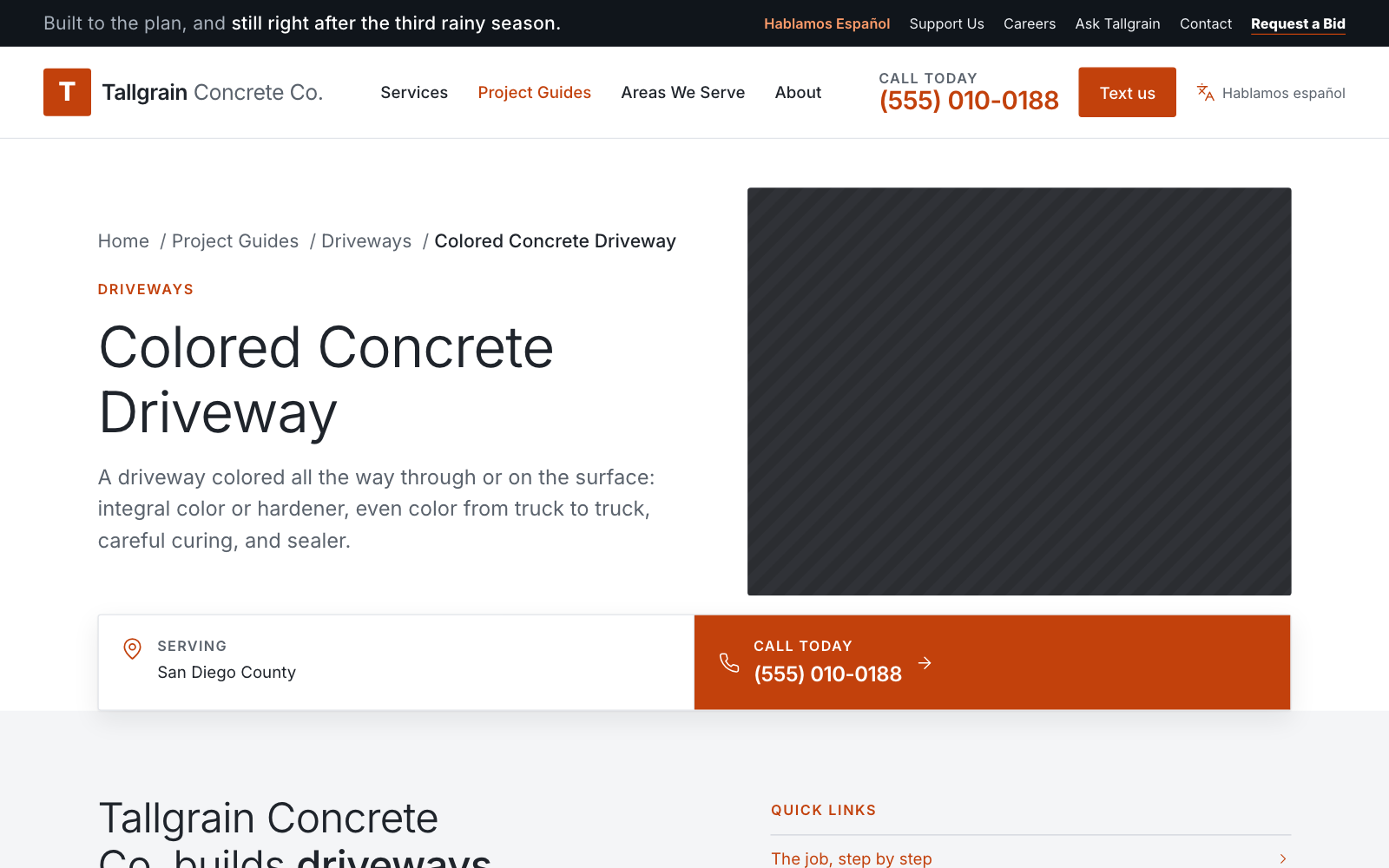 Still image of the 300-guide website demo