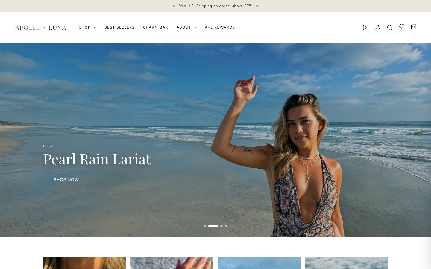 Home page of Apollo Luna